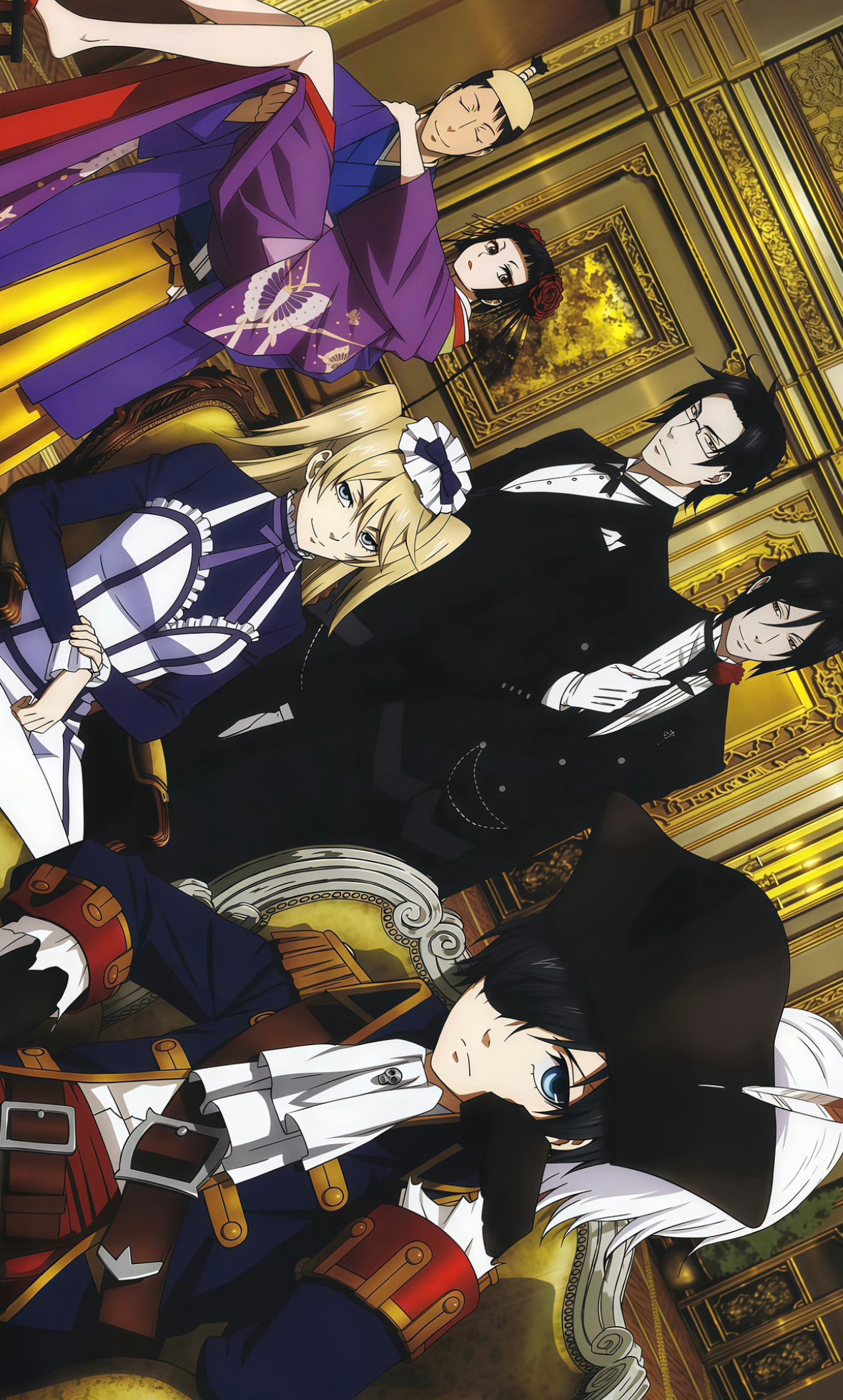 wallpaper｜黑执事🖤🤍绝美啊！2025动漫嘉年华动漫点评团海外动