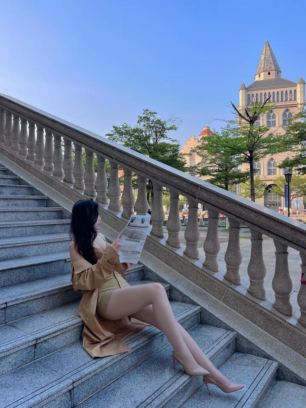 长腿姐姐氛围感感觉至上大长腿拍摄花絮