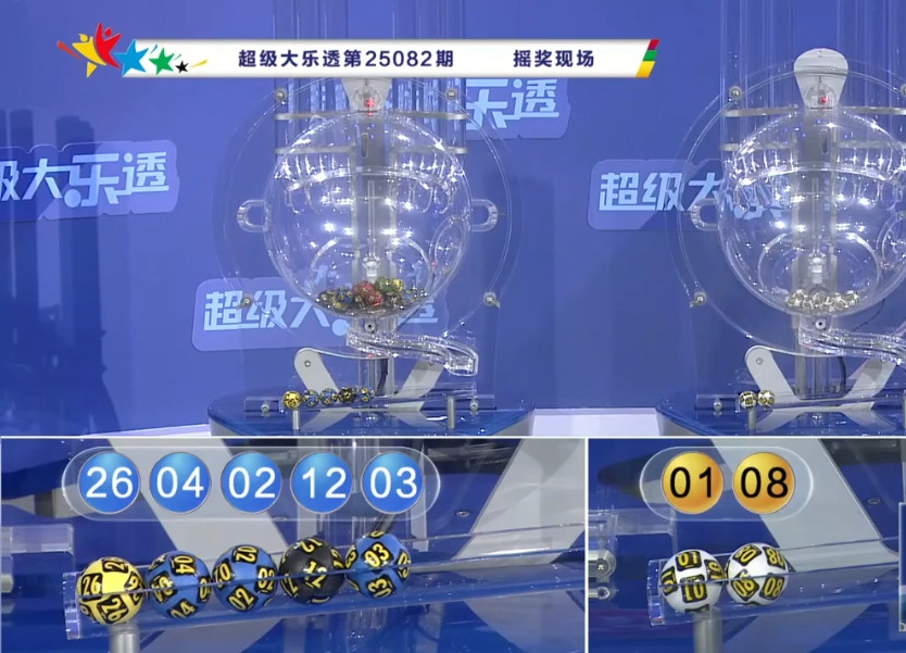 大乐透25082期一等奖1000万元4注，其中3注1800万元