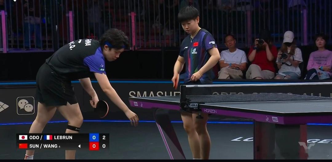 WTT美国大满贯混双1/4决赛结果来啦！🇨🇳王楚钦/孙颖莎3-2🇫🇷A·