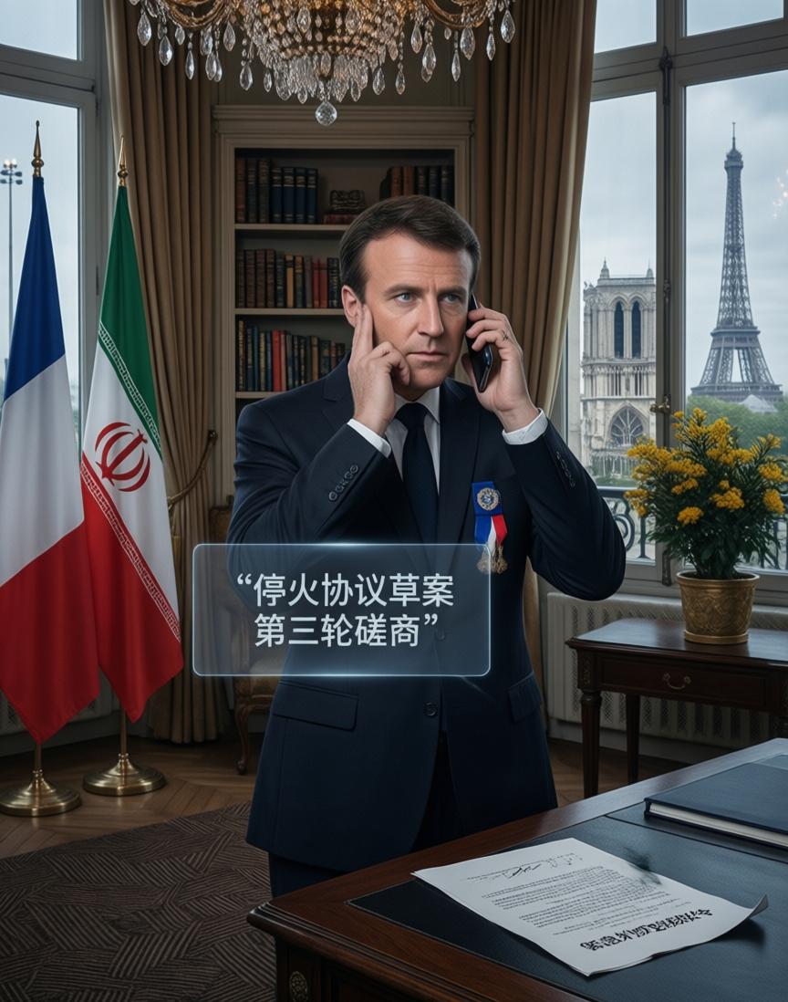 巴黎这边，最近没闲着。3月8日，马克龙一天之内连打两通电话——一头打给伊朗总