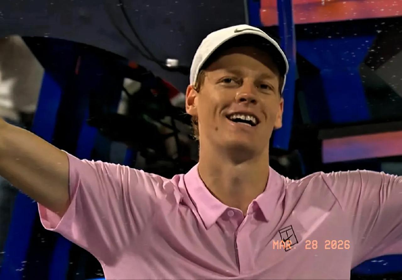 2026ATA1000赛迈阿密男单第二场半决赛刚刚尘埃落定:世界第二辛纳，以