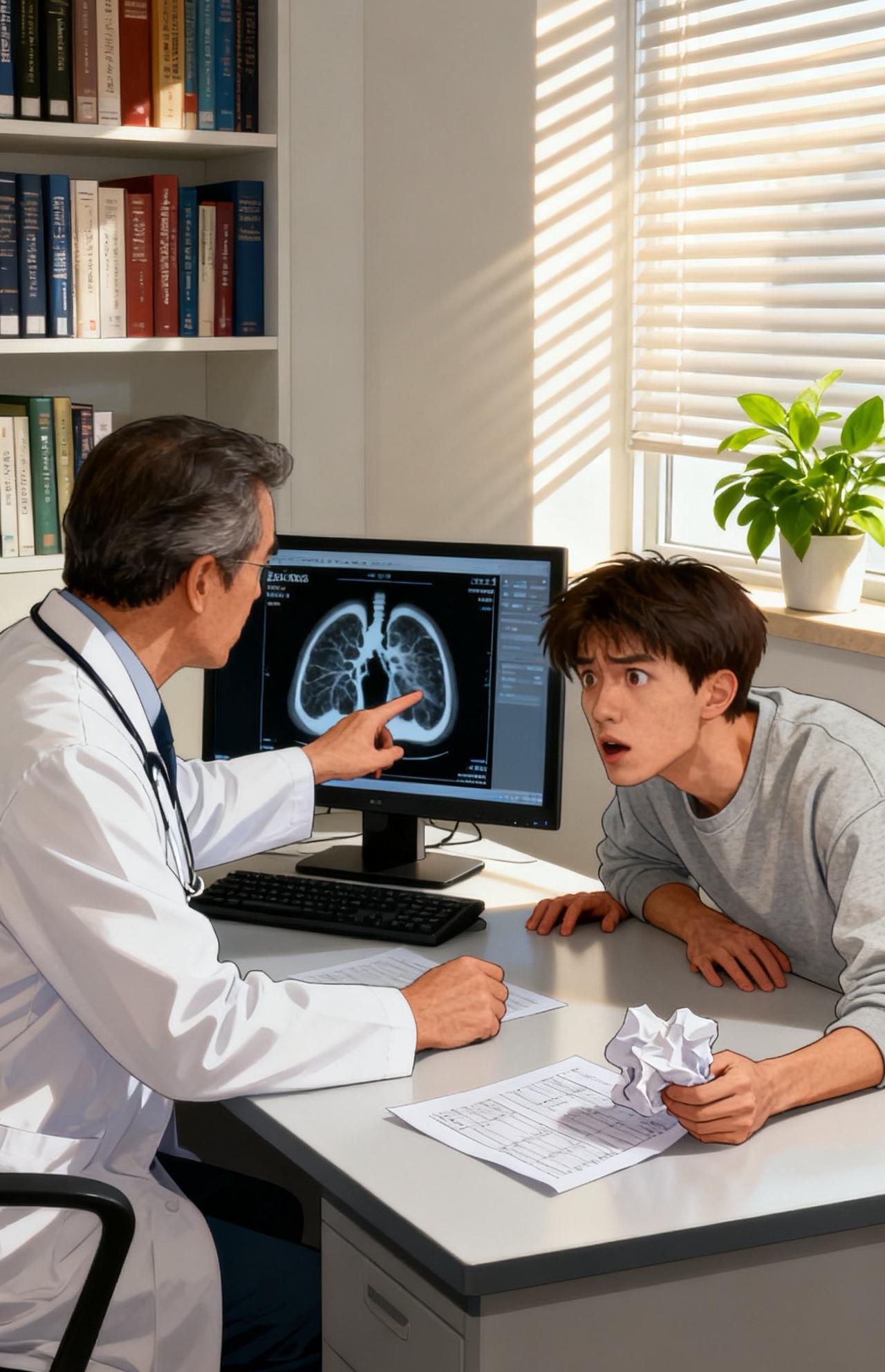 母亲肺癌手术，儿子陪护竟查出早期肺癌！医生：这个习惯救了他陪母亲治病，却意外