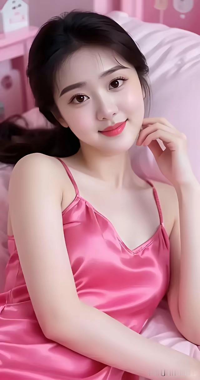 粉袂凝柔色，明眸漾浅光。青丝垂枕畔，笑靥带温香。静卧闲窗下，悠然意自长。尘