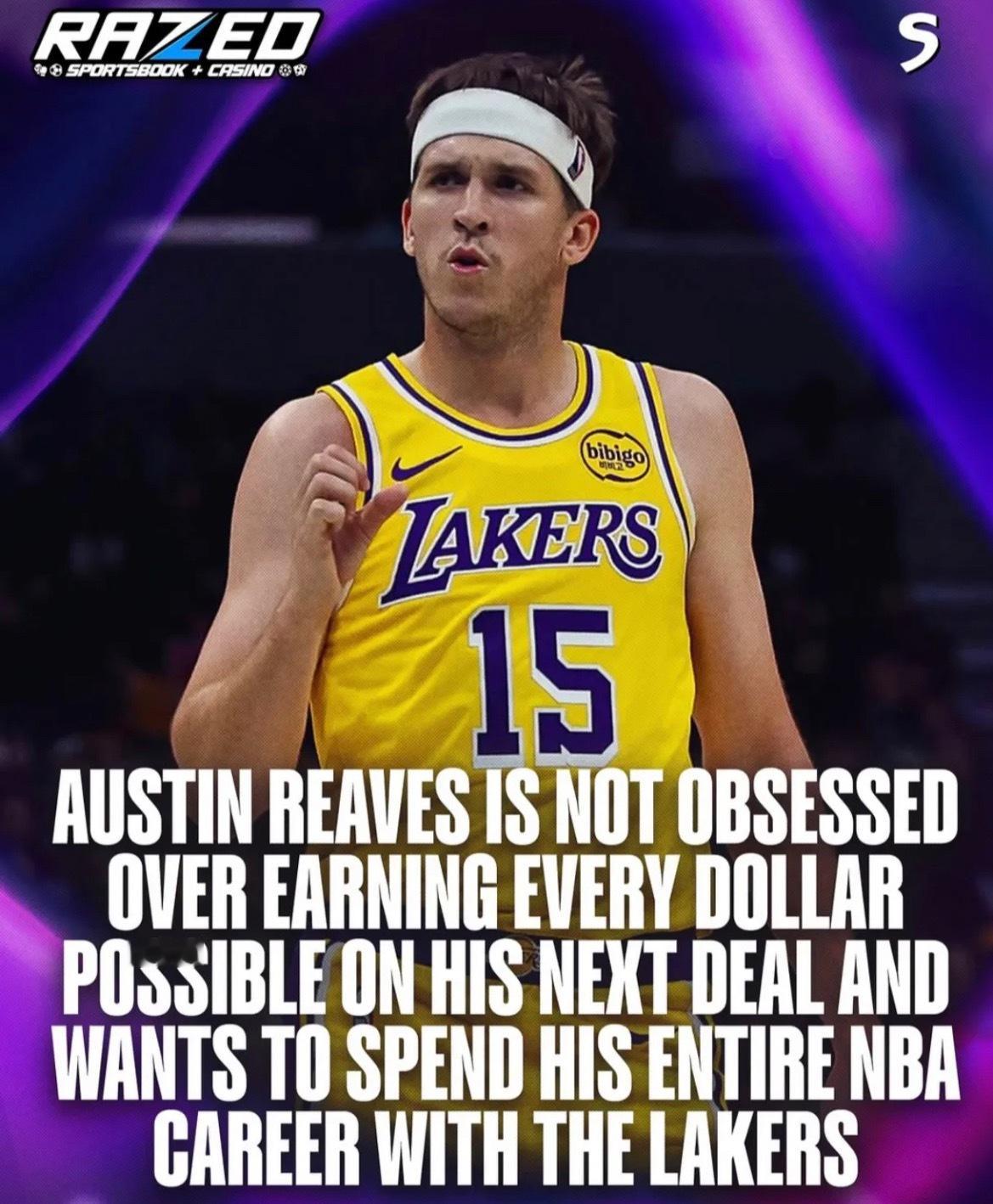 由于本赛季开赛以来，湖人队的节奏和正向的化学反应已经深深地影响了里夫斯！里夫斯开