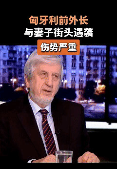 前外长夫妇街头遇袭伤势严重布达佩斯阳光明媚的午后，一位前