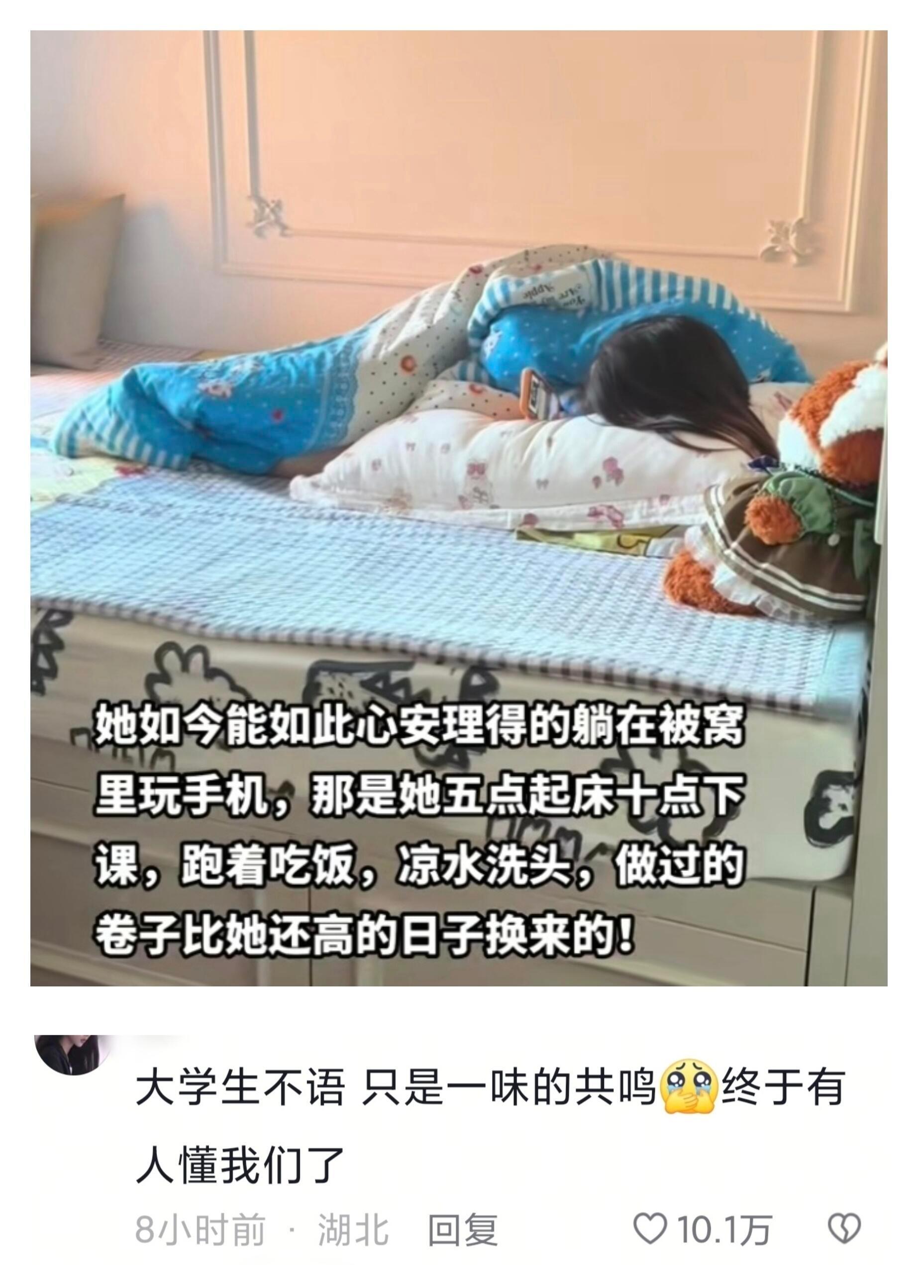 大学生不语，只是一味的共鸣😭