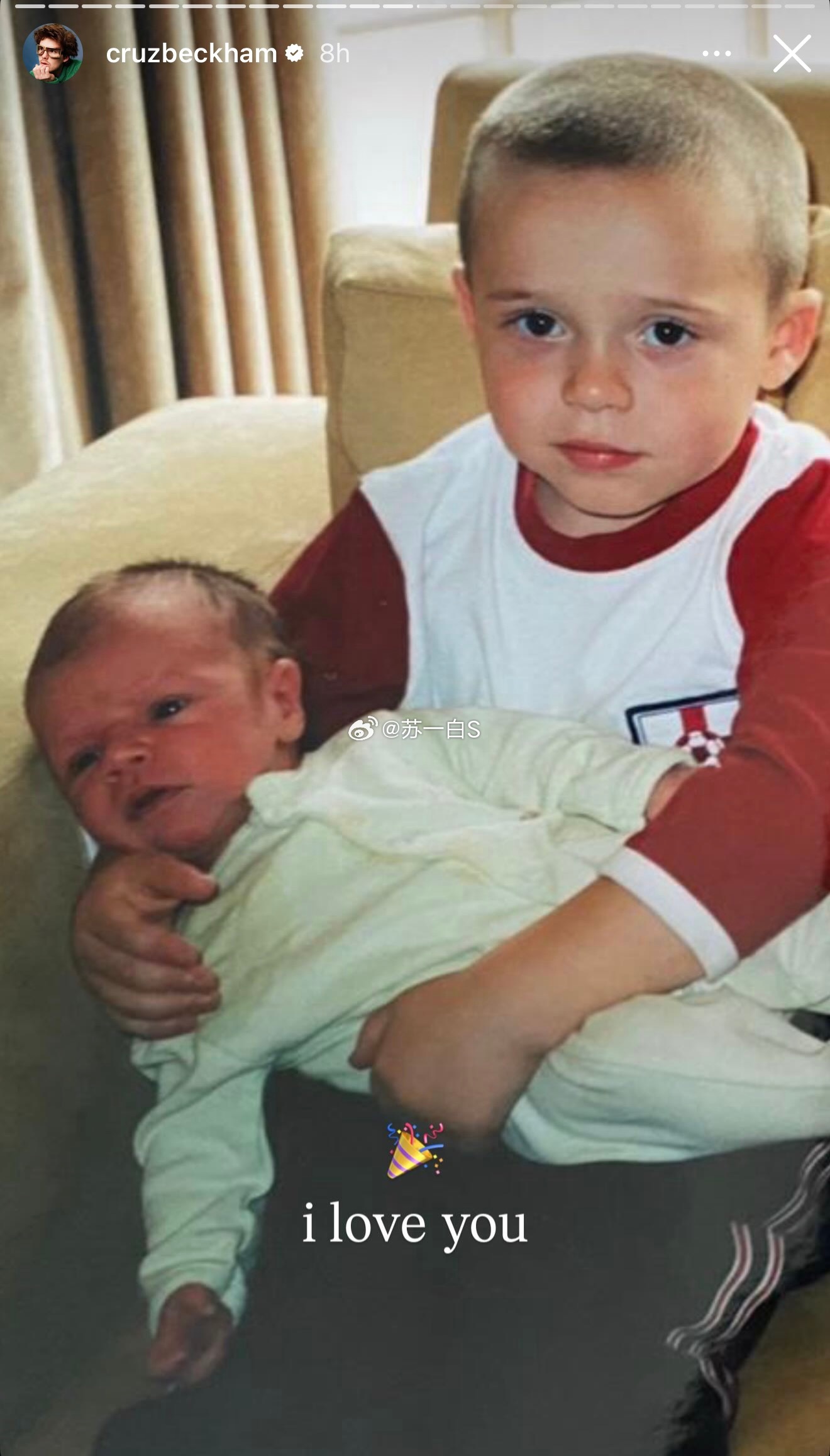 果然有报道说，所谓知情人士透露，大布和Nicola对贝克汉姆夫妇公开祝福大布生日