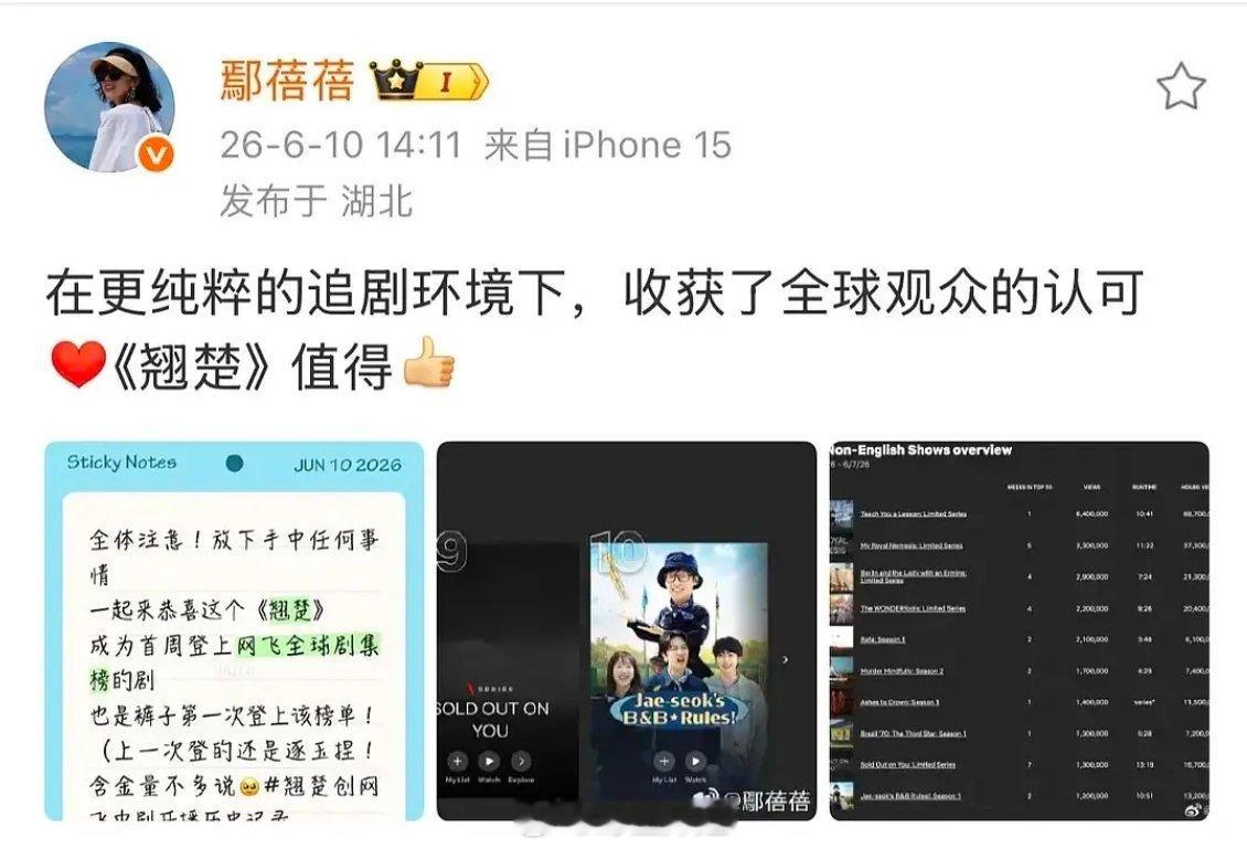 《翘楚》制片人在内涵吗？“更纯粹的追剧环境”？