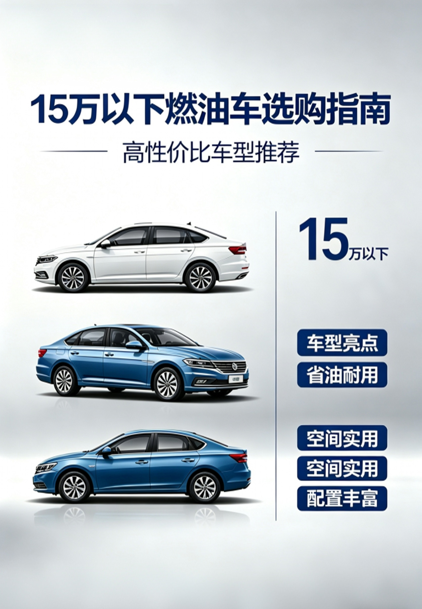 虽说现在新能源车随处可见，但15万以下的燃油车，依旧是大多数人的务实选择。不用操