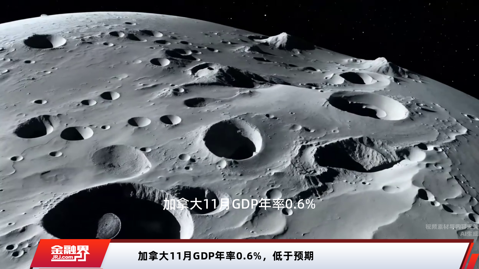 加拿大11月GDP年率意外下滑至0.6% 低于预期显示经济放缓