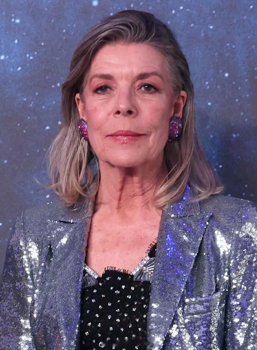 珠宝摩纳哥卡洛琳公主的artdeco夹片胸针，这种设计在一百年前颇为流行，卡