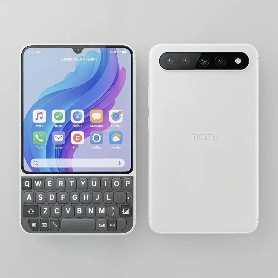 如果魅族真得出一台这样的全键盘手机，一定入手一台。不得不说魅族在外观设计还是有