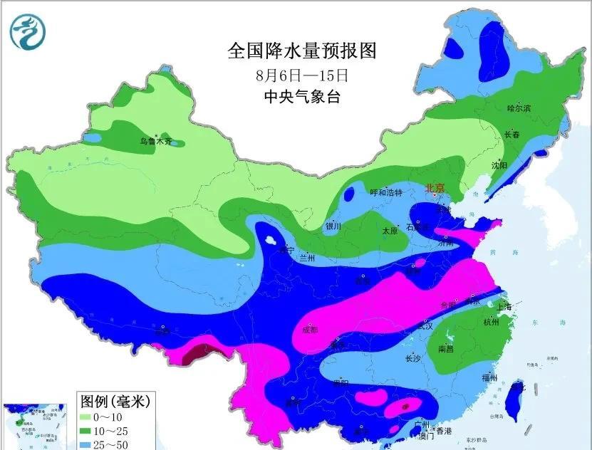 预计未来10天我国江淮、四川盆地、江汉北部、黄淮降水偏多，江南地区偏少主要考虑