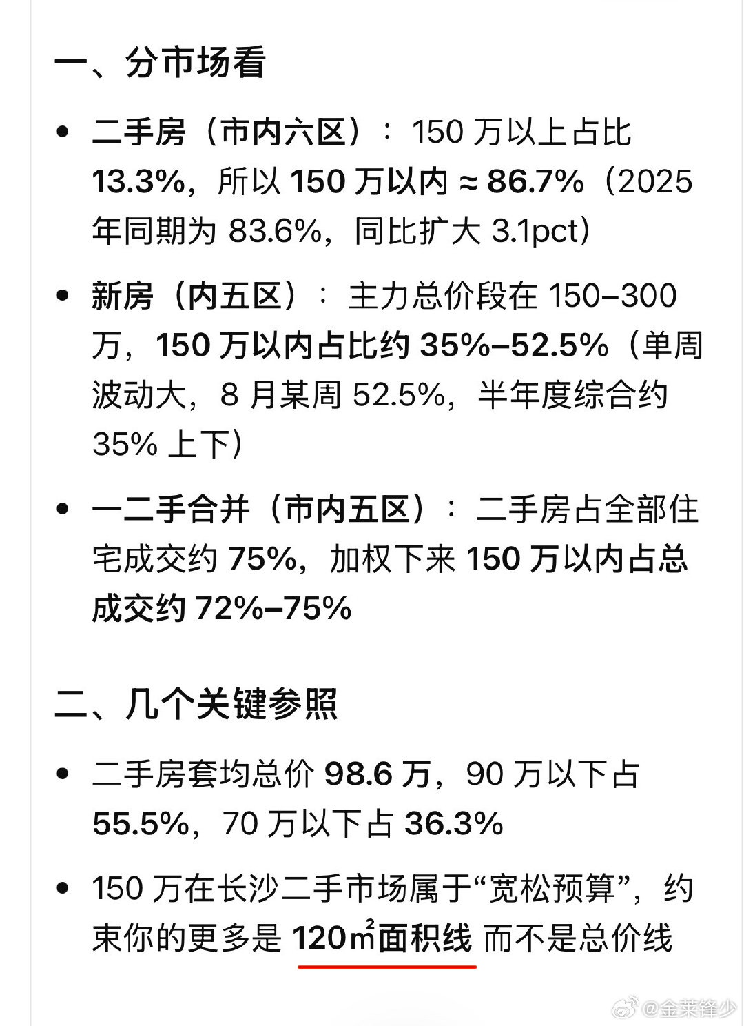 周边朋友说购房150万内房子贴息对长沙算是精准扶贫。其实对长沙这类城市，150万是满足大多数的，关键