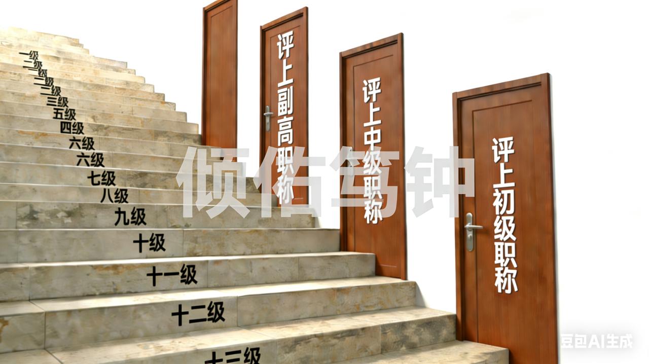 一张图讲清楚教师职称的事情，教师岗位工资就是从13级一直上升到1级，每三年可以上