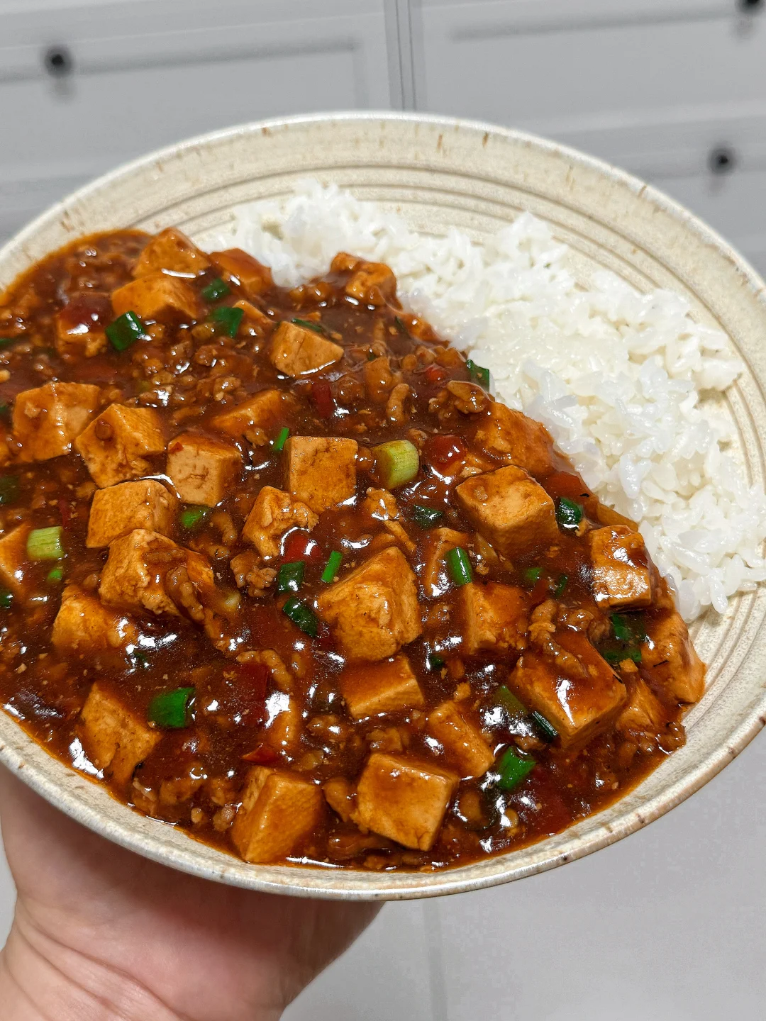 谁懂啊？肉末豆腐拌饭吃一次爱一次！