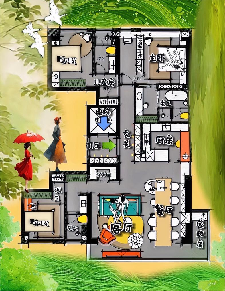 全网最有家味，最有烟火魅力的三居，161㎡说白了打铁还需自身硬，吃透了拓厨房，纳