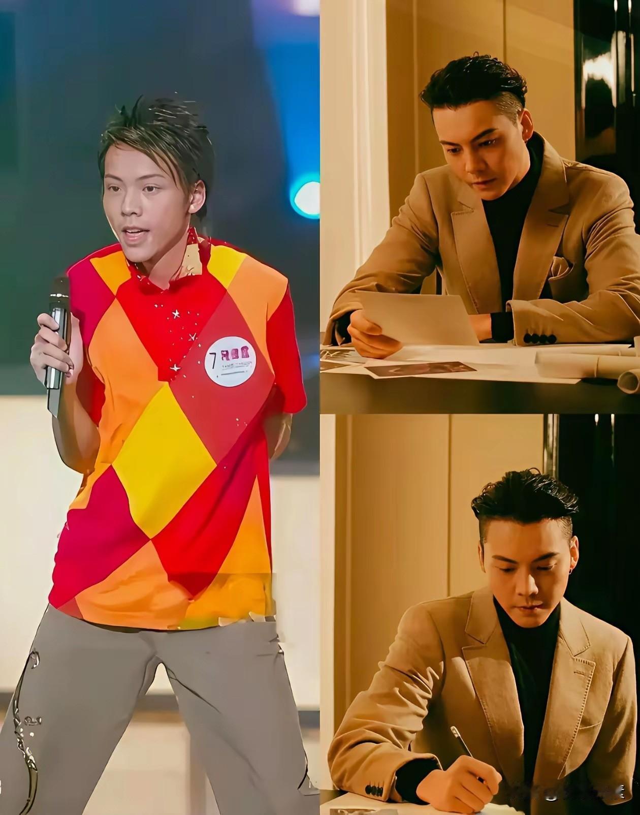 陈伟霆出道前真的很一般，如今简直脱胎换骨，比以前英俊潇洒，帅气多了，还真是