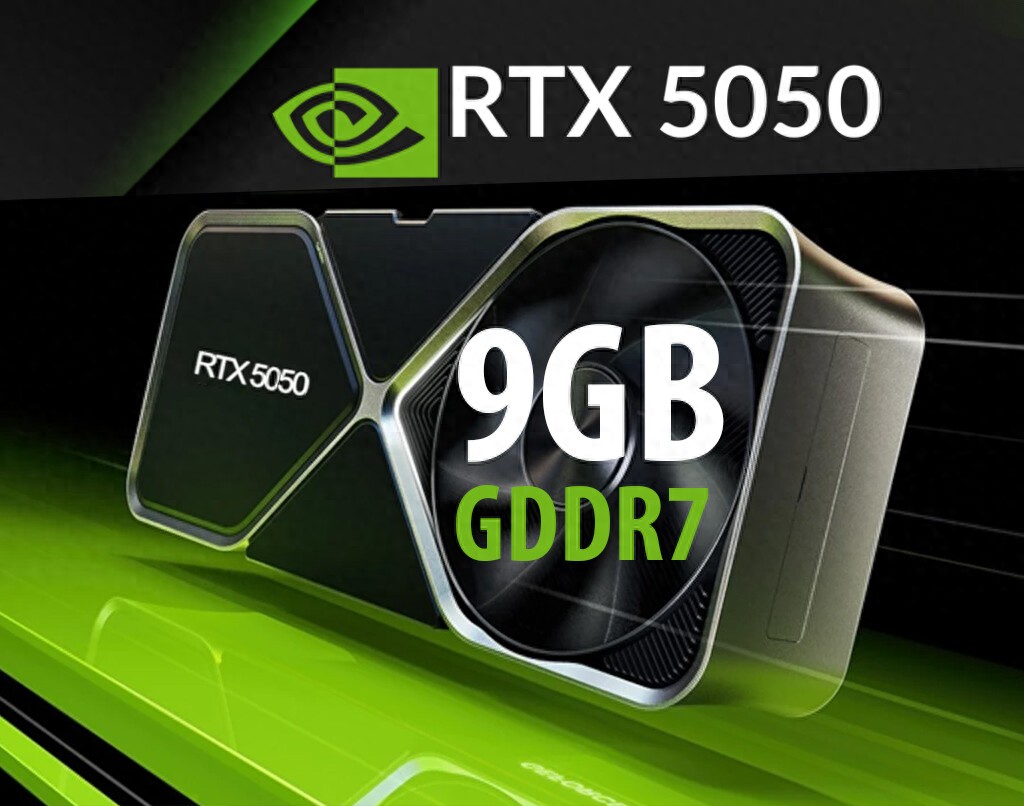 NVIDIA被曝筹备9GB显存版GeForceRTX5050升级GDDR7、带宽小幅提升