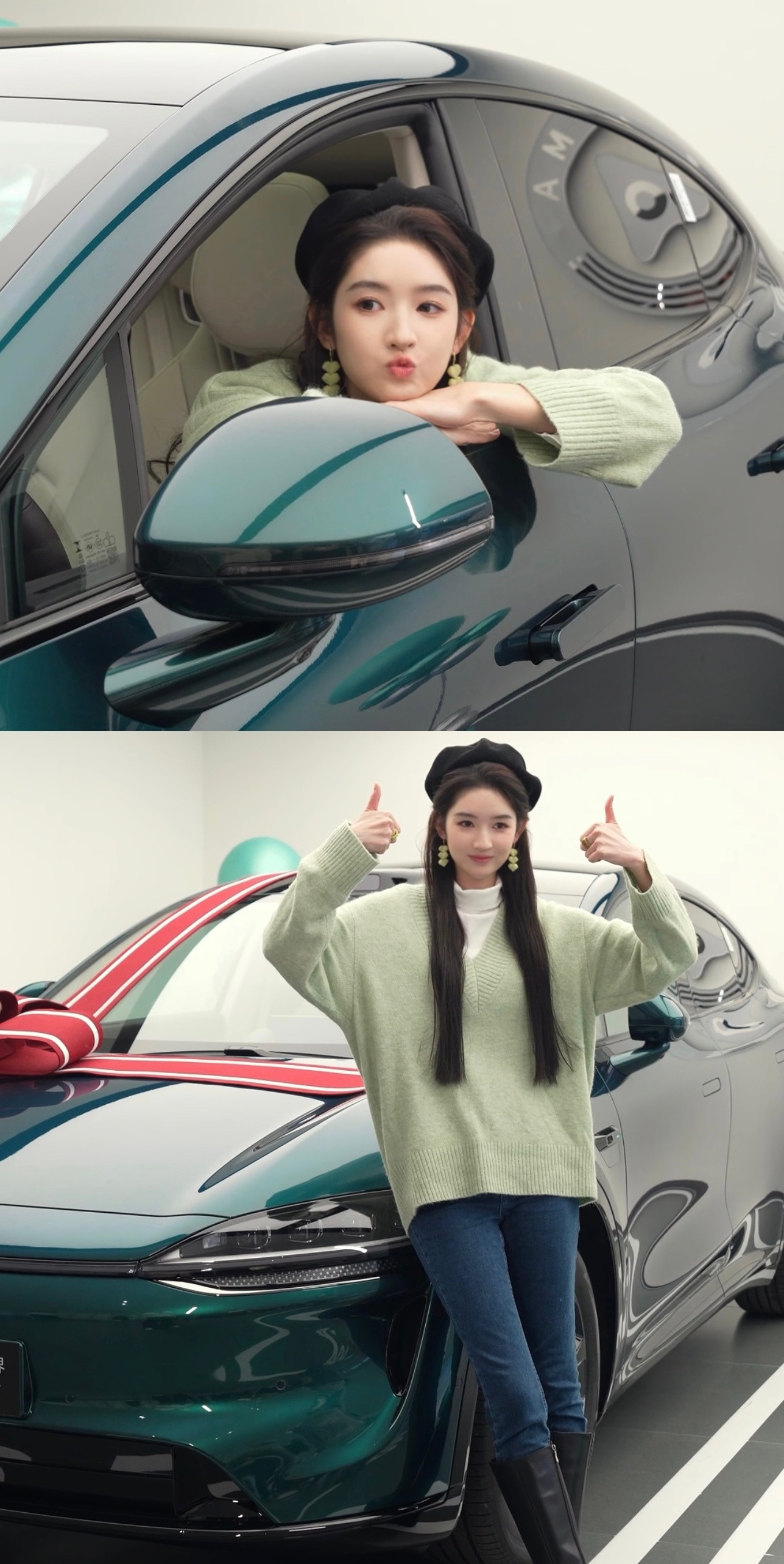 王玉雯你是懂选车的哇，王玉雯也成为我们的智界R7的车友了，咱车主颜值就是高啊