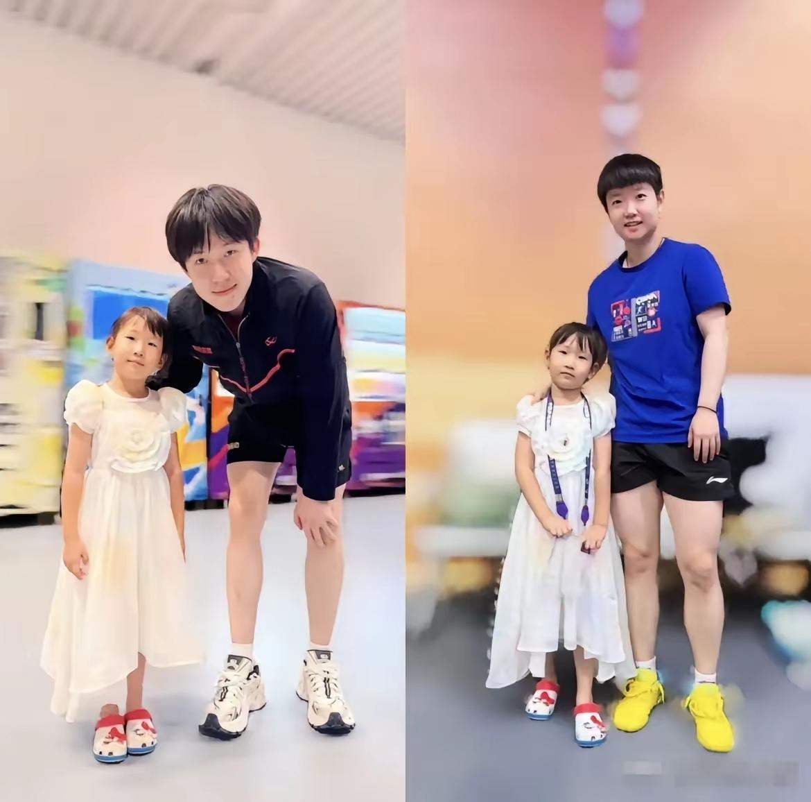 魏桥四火哥的女儿又和莎头合影啦！四火哥的女儿太令人羡慕了，她再一次和莎头合影，