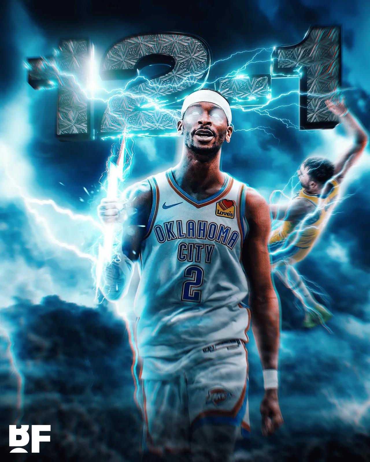 121:92狂胜湖人，半场就70:38直接把下半场打成了垃圾时间。雷霆能不能冲击