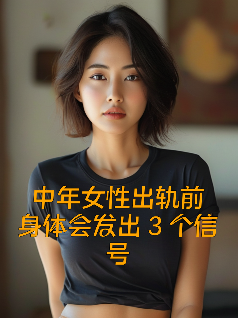 中年女性出轨前，身体会发出3个信号