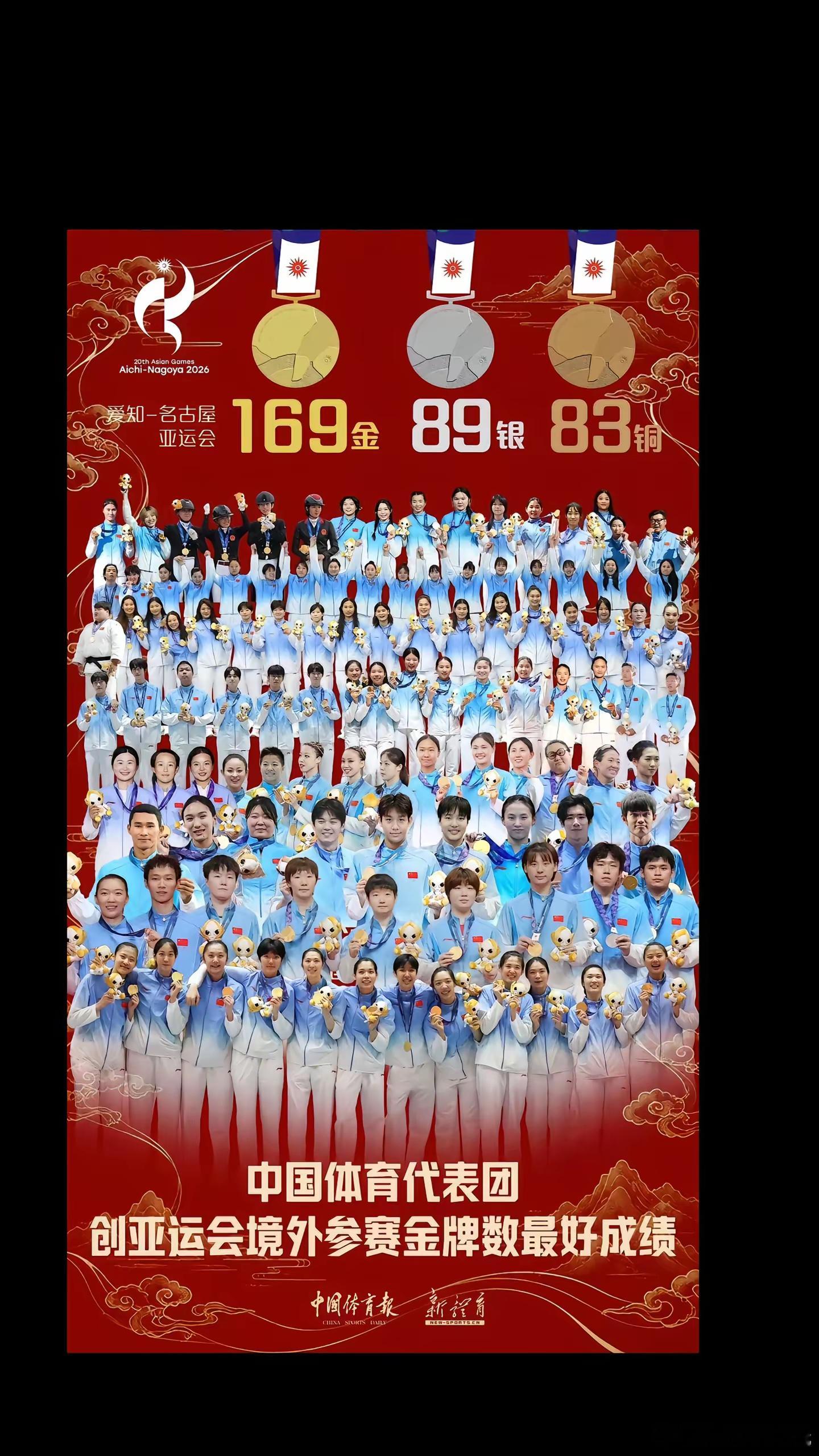 亚运会闭幕海报，审美这一块。日本的有点热血​​​