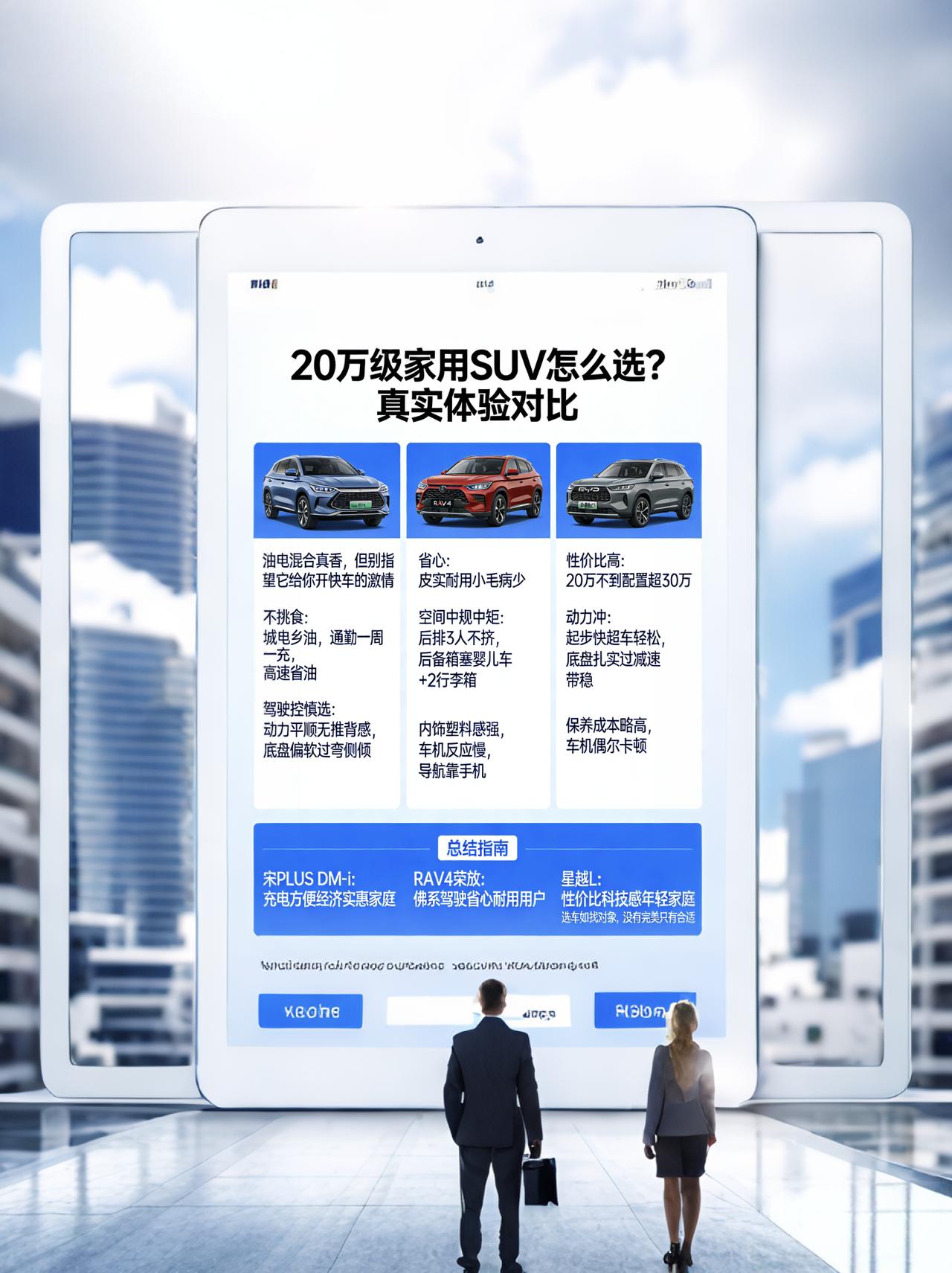 20万家用SUV如何选？三款热门车型真实体验对比
