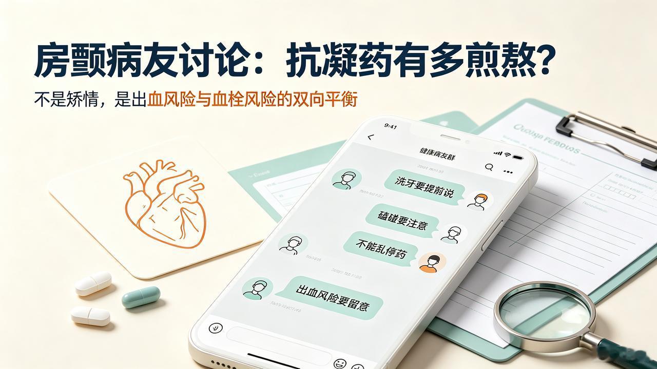 房颤吃抗凝药有多煎熬？看完病友真实现状，才懂不是矫情很多人以为房颤最苦的是
