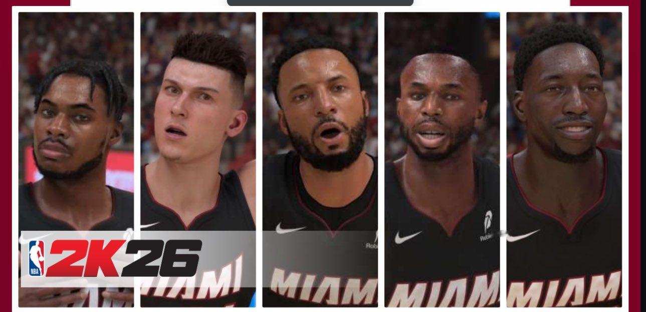 迈阿密热火队NBA2K26球员评分[思考]：阿德巴约-89希罗-88鲍威