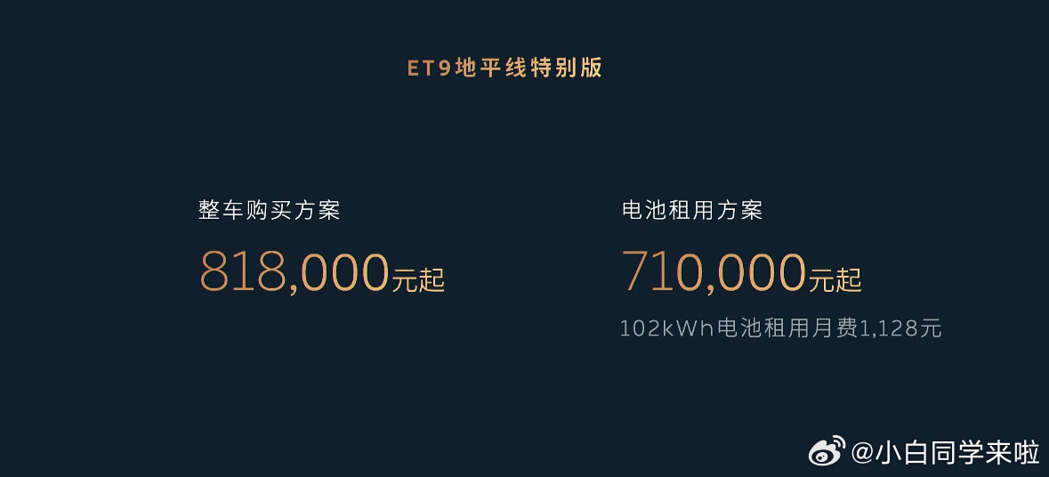 蔚来2025NIODAY先发的竟然是蔚来ET9地平线版本，售价81