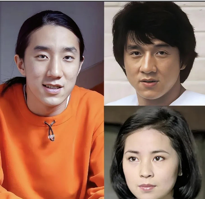基因真的玄妙！成龙虽然不算帅，但五官端正，妻子曾是绝色美人，可这对兄妹却长得一