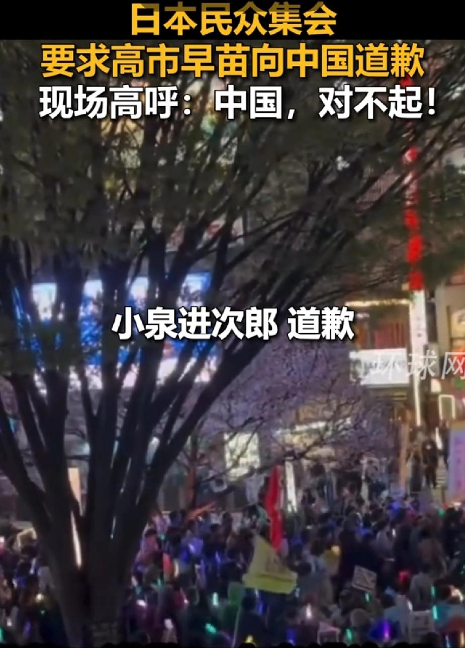 “中国，对不起！”这话不是中国人在要，是一群日本民众在东京街头，冲着他们自己
