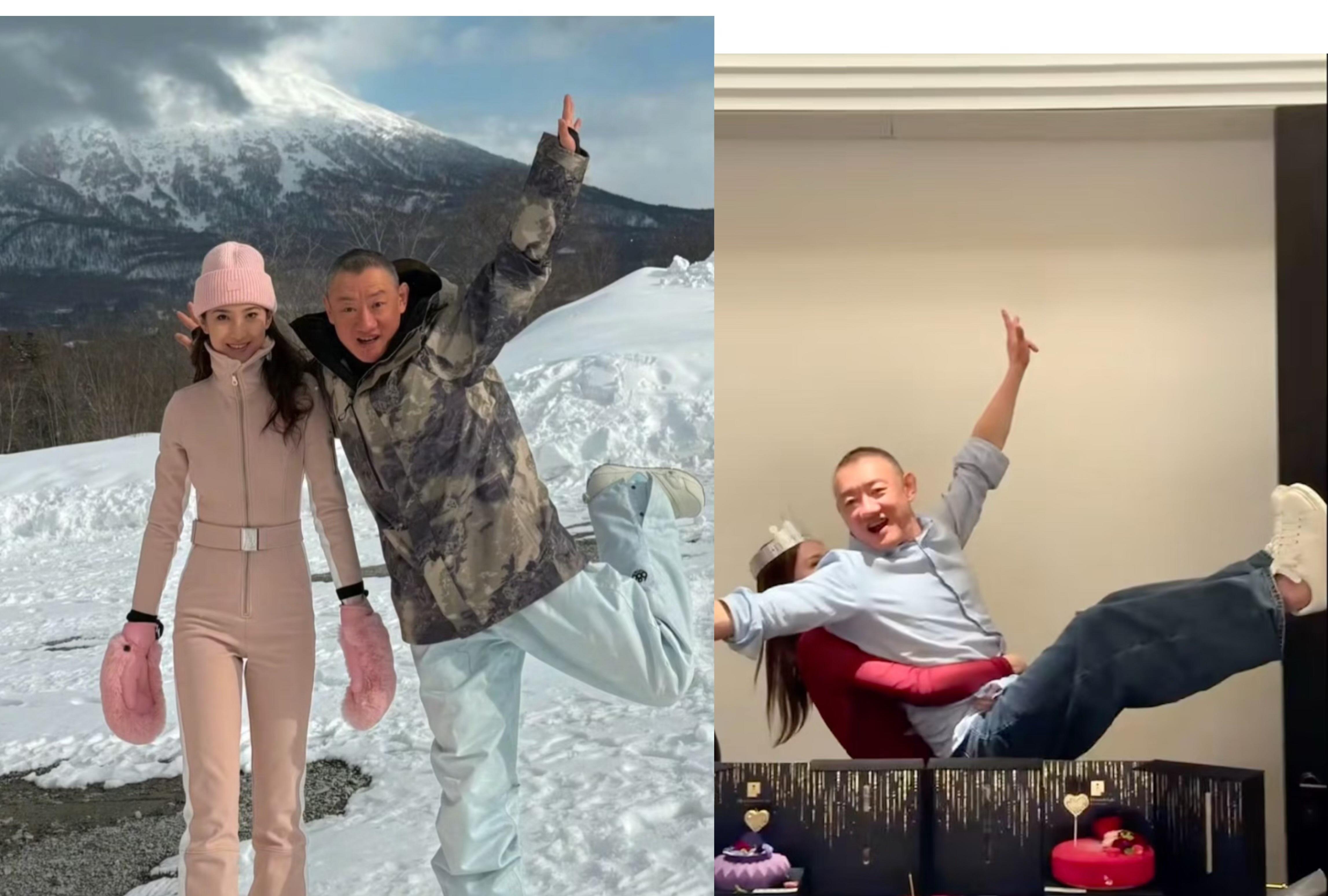 汪雨藏不住了看他和小娇妻的合照有一点真的不难被发现，他是真的很想表现出