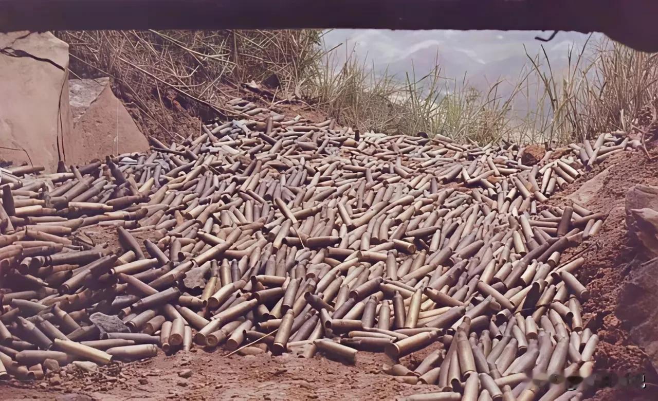 看看这满地的弹壳，可想而知，当时战场上多么残酷，多么激烈。1984年12月8日
