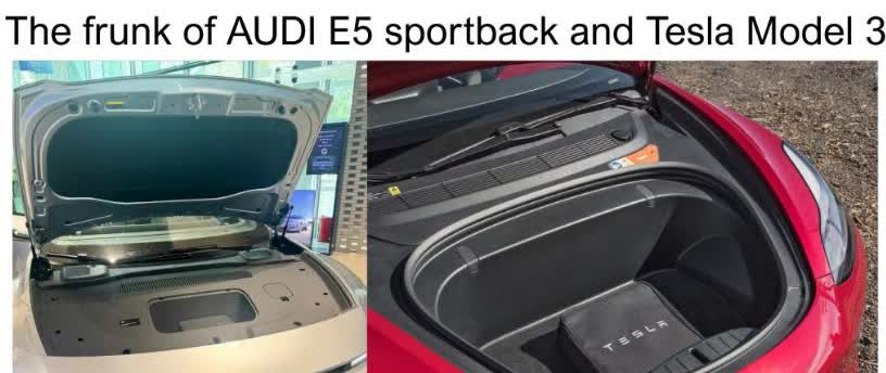 奥迪的新设计逆天了特斯拉Model3和奥迪E5Sportbac