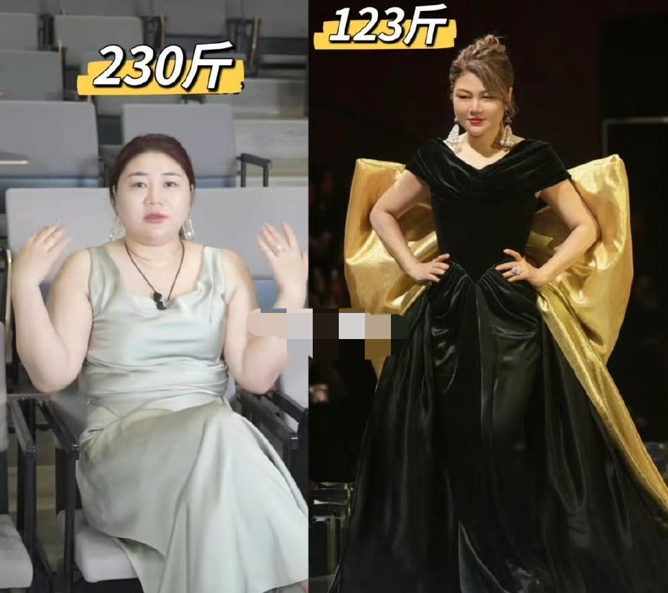 杨天真瘦了100斤网友都在夸她励志瘦了确实更美了自信了，但我开始担心她的大码