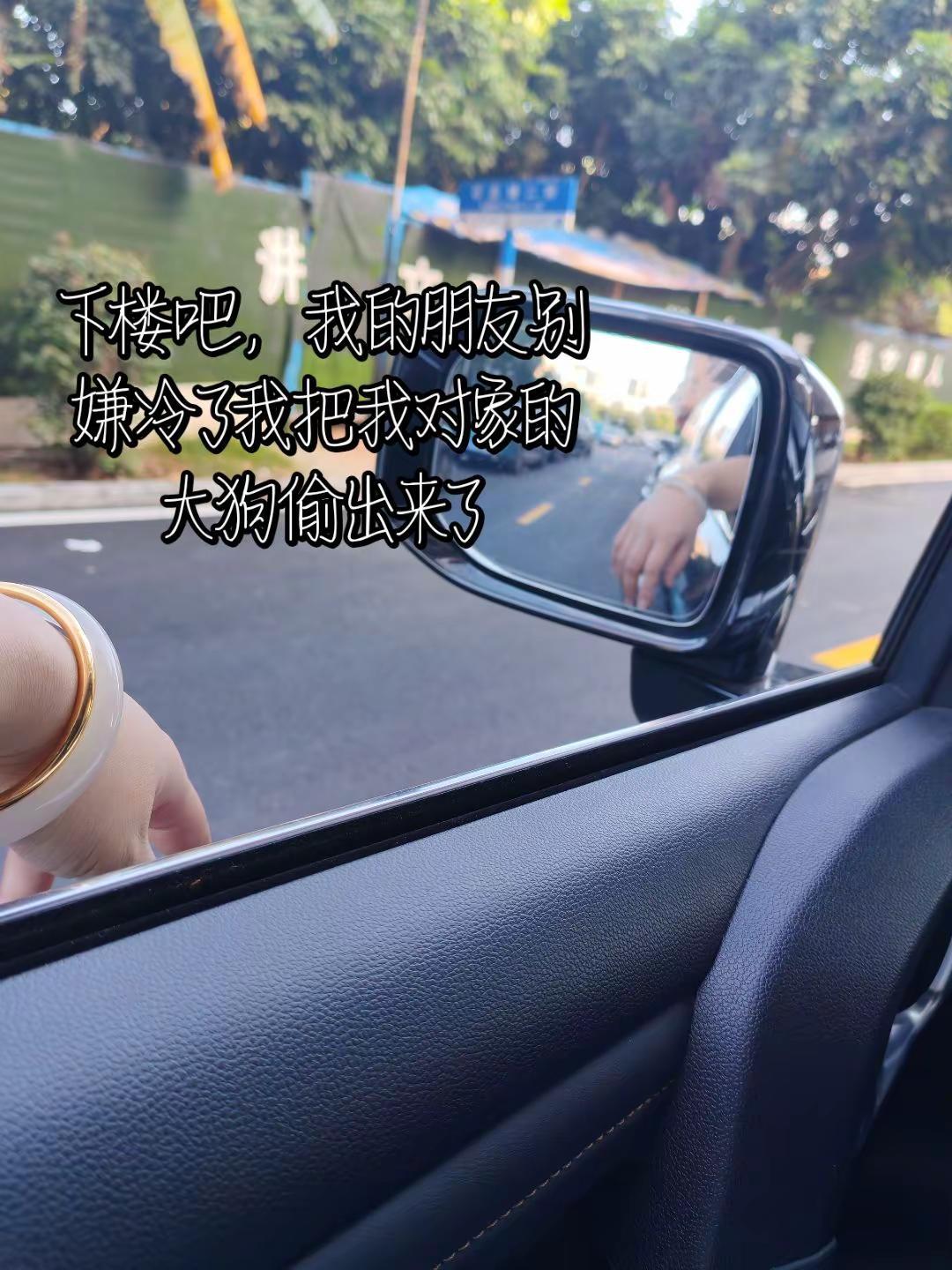 别嫌冷了，我的朋友我把车偷出来了女司机