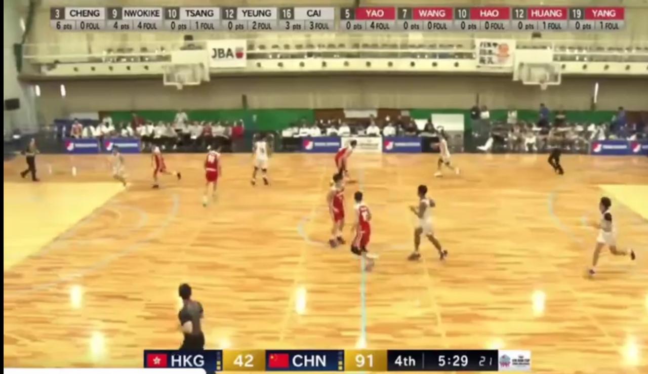 亚洲杯东亚区预选赛开打！U18男篮首战，狂胜中国香港！98：52！不是一个量级