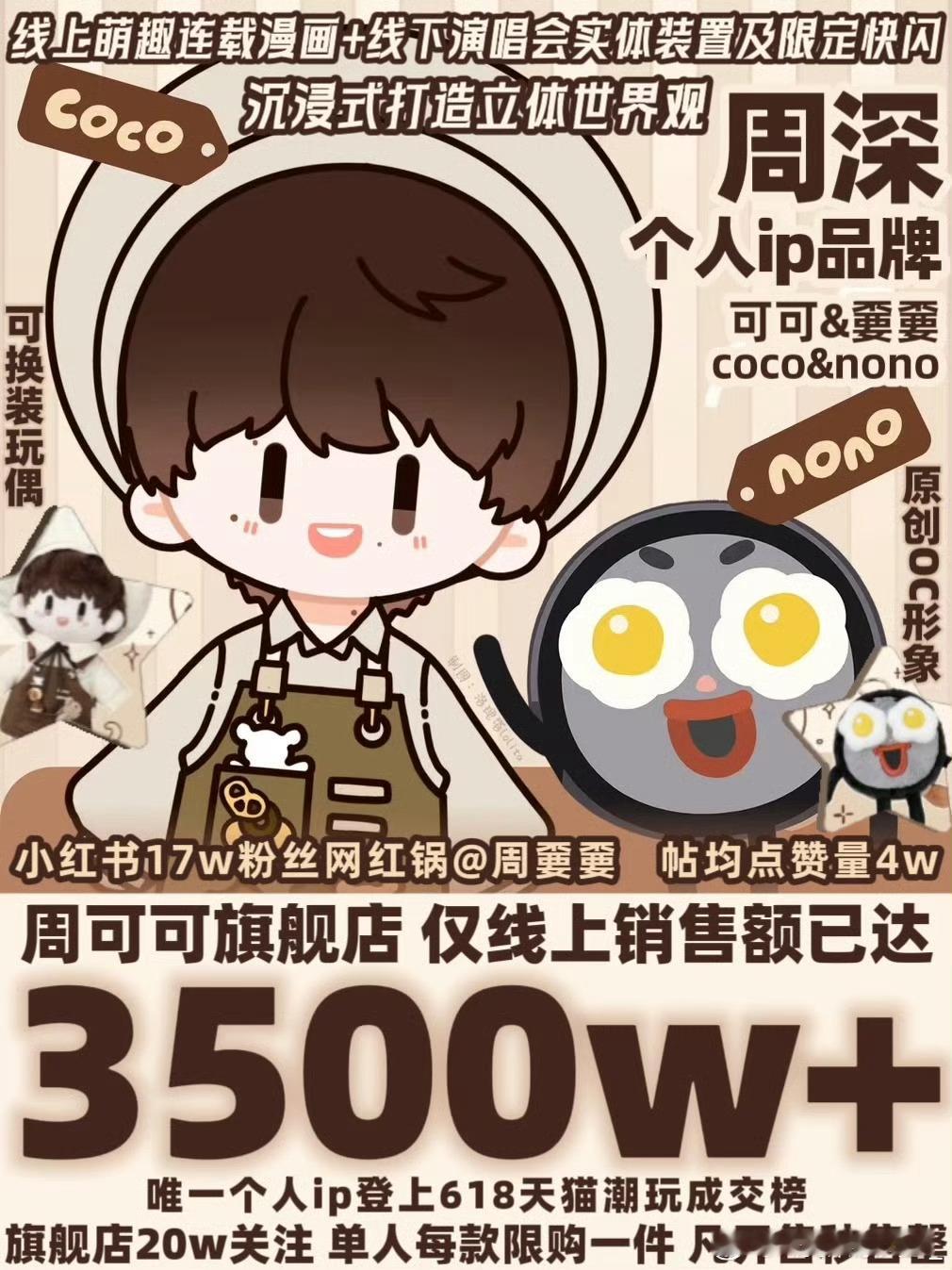 我还记得上次周深反深代词专辑的联名周边，专辑殿堂级别6800万，周边3800万，
