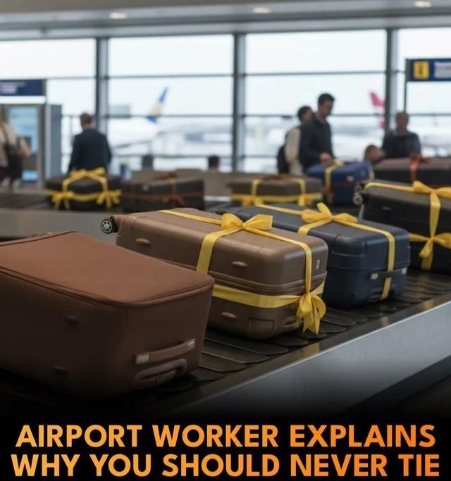 在行李箱上系丝带是个坏主意。千万别这么做！为什么不应该这样做呢？机场工作人员最近