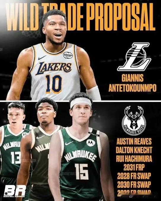 假如这笔交易达成，湖人和雄鹿将会是双赢结果。这笔交易中，湖人得到字母哥，同时将里