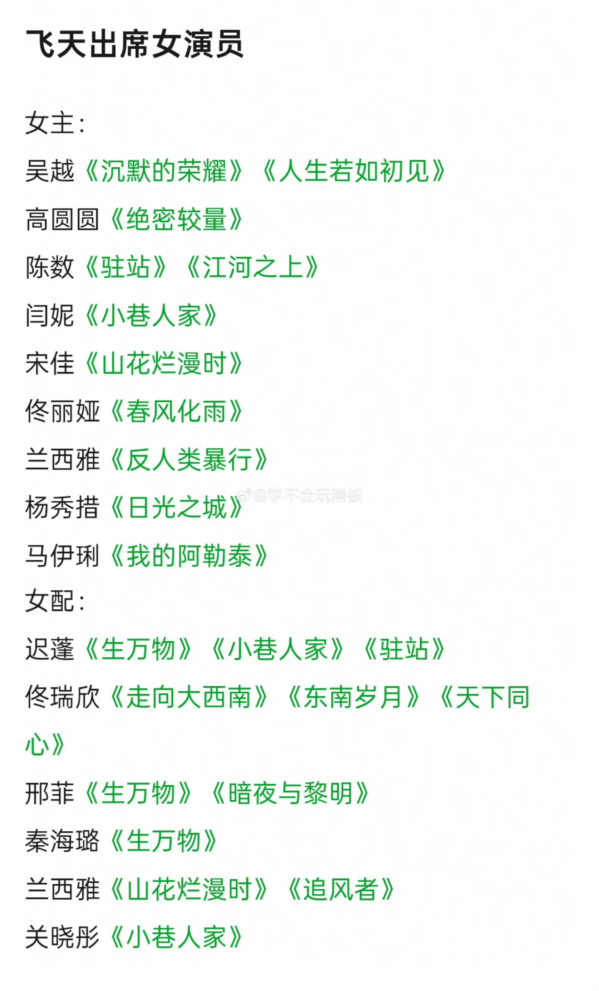 飞天奖颁奖典礼嘉宾大热流量可以坐下了，热闹终归是别人的。​​​