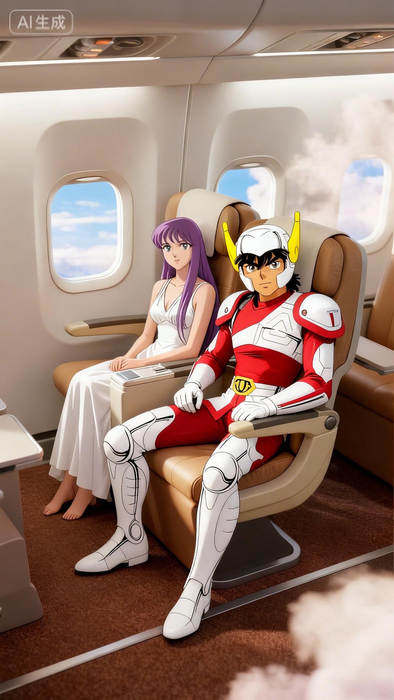 《圣斗士星矢》当年的遗憾，如今全都弥补上了。五小强带着各自的女友飞行旅游团建，星