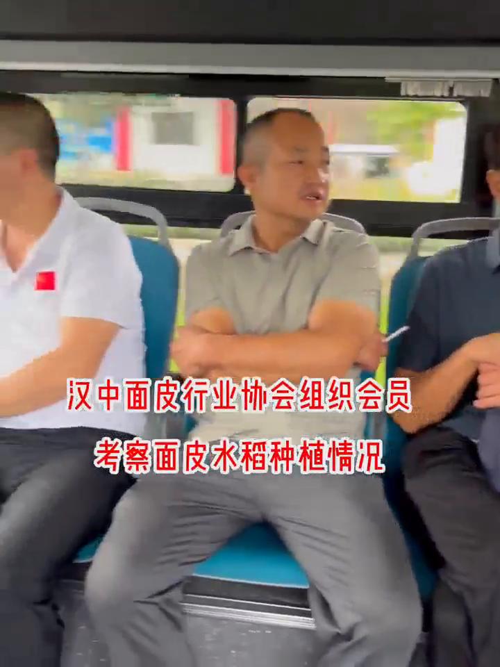 汉中面皮行业协会组织会员考察面皮水稻种植情况。为推动汉中面皮使用汉中大米的产业