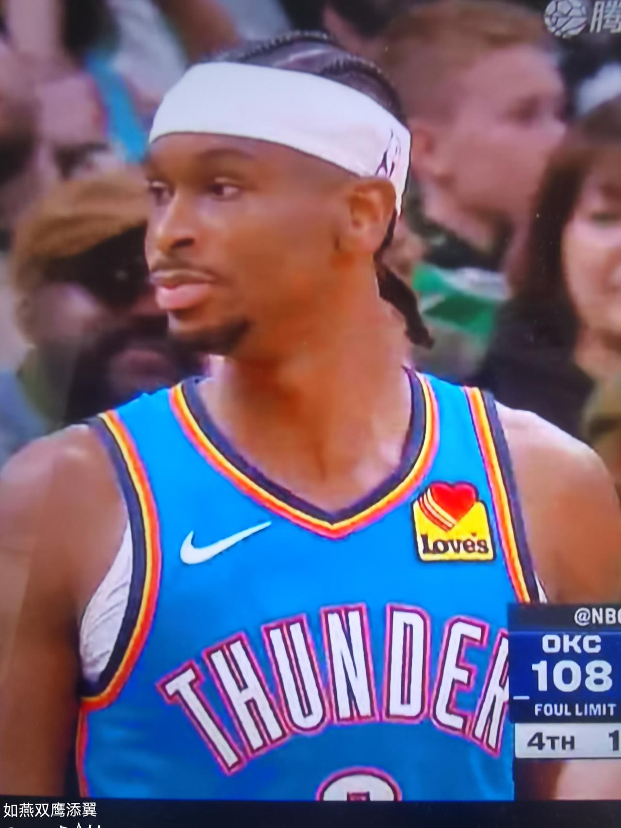 亚历山大第一次被真正克制雷霆客场109-119，输给凯尔特人