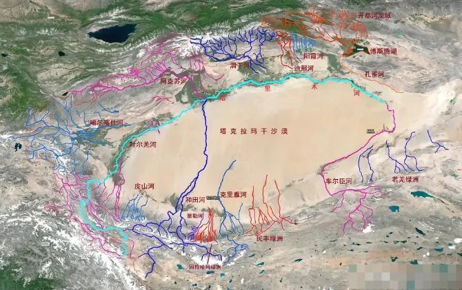 塔里木河洪峰在2025年达到近年来最大！因为2025年的新疆气温，较往年高了2到