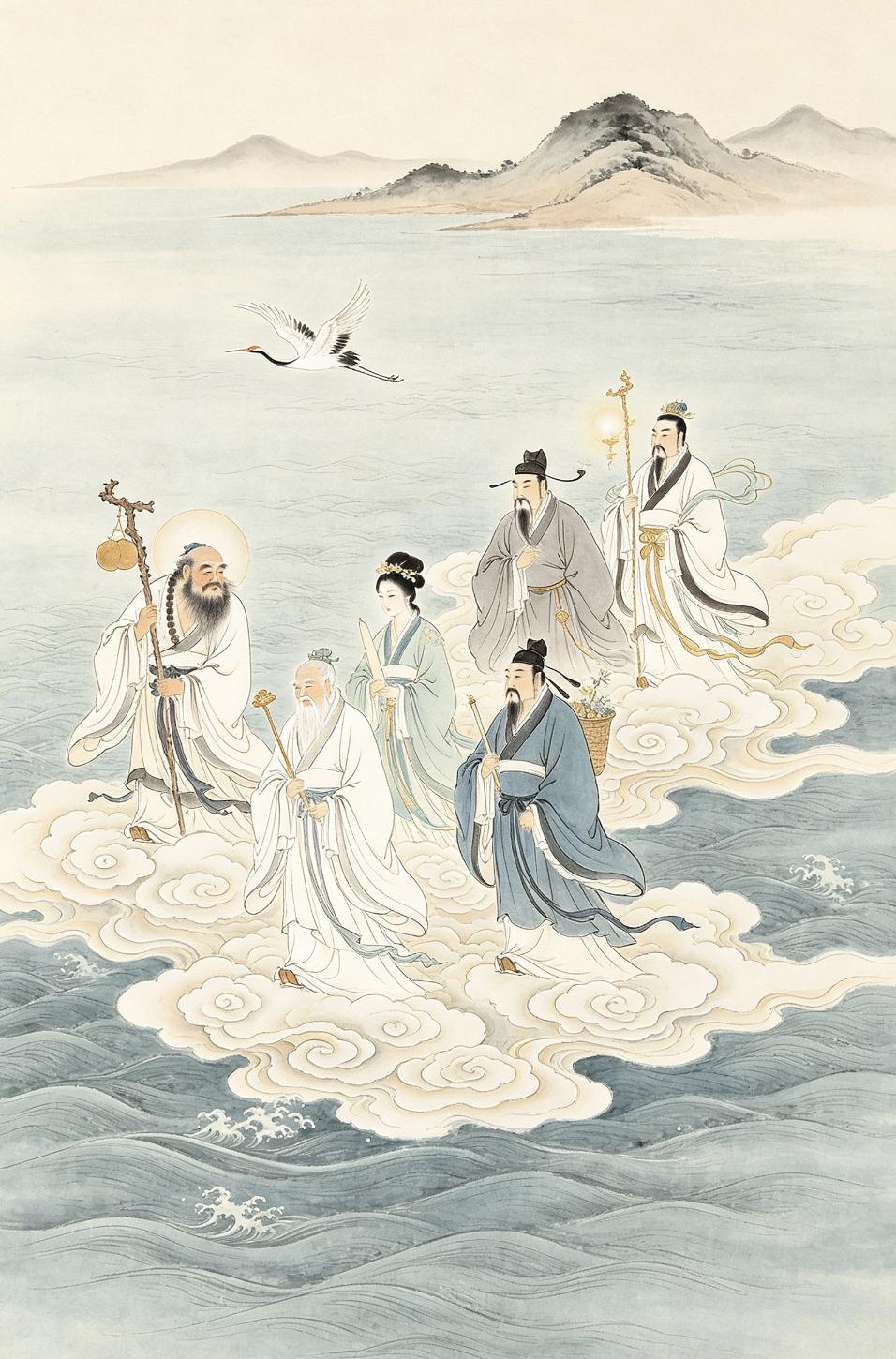 “仙不渡无缘，人不醒无梦”从道家讲，八仙不是神仙，是八个差点活不下去的普通人。